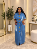 Denim Stride Maxi dress