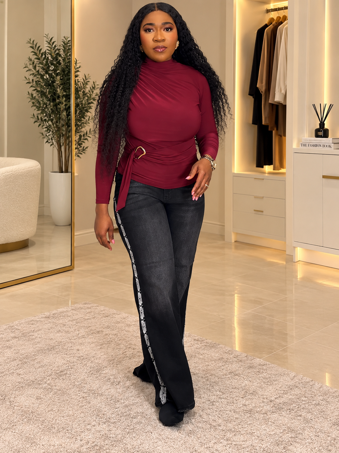 Side charm Jeans