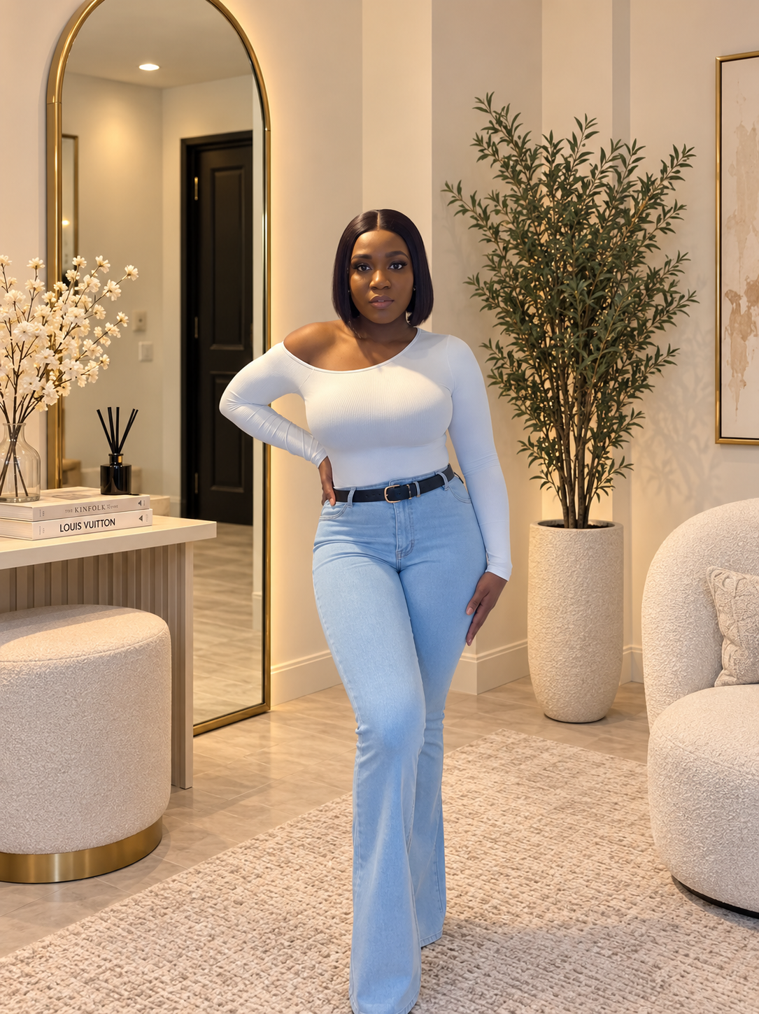 Long Sleeve Offshoulder Bodysuit