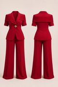 Rouge Elegance Suit Set