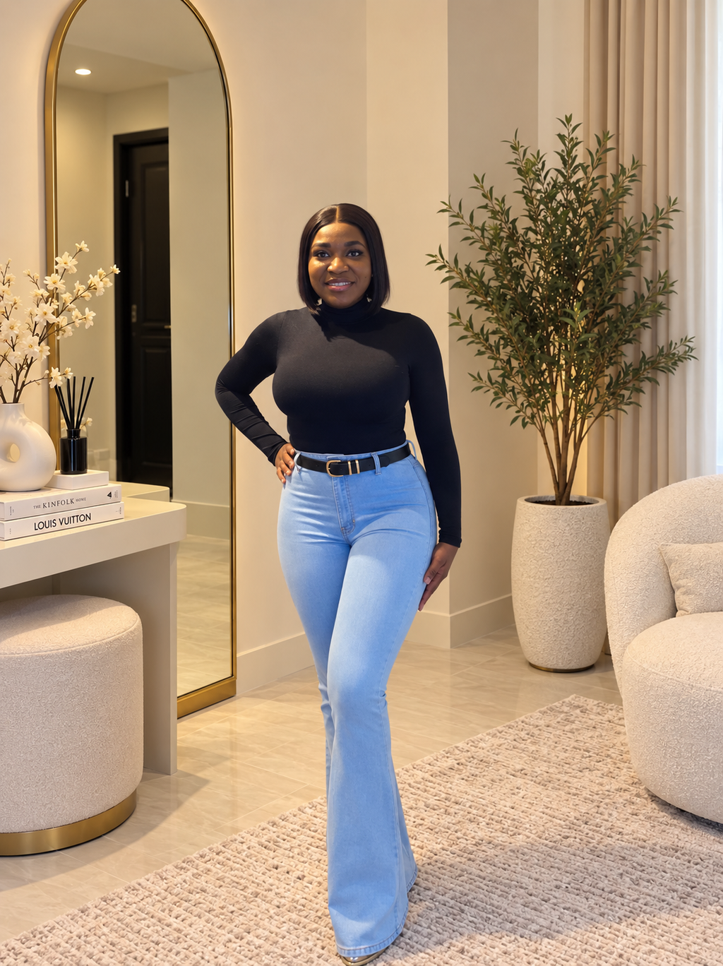 Long Sleeve Turtle Neck Bodysuit