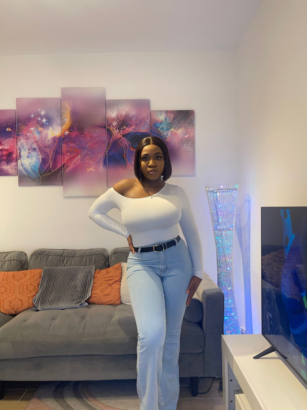 Long Sleeve Offshoulder Bodysuit