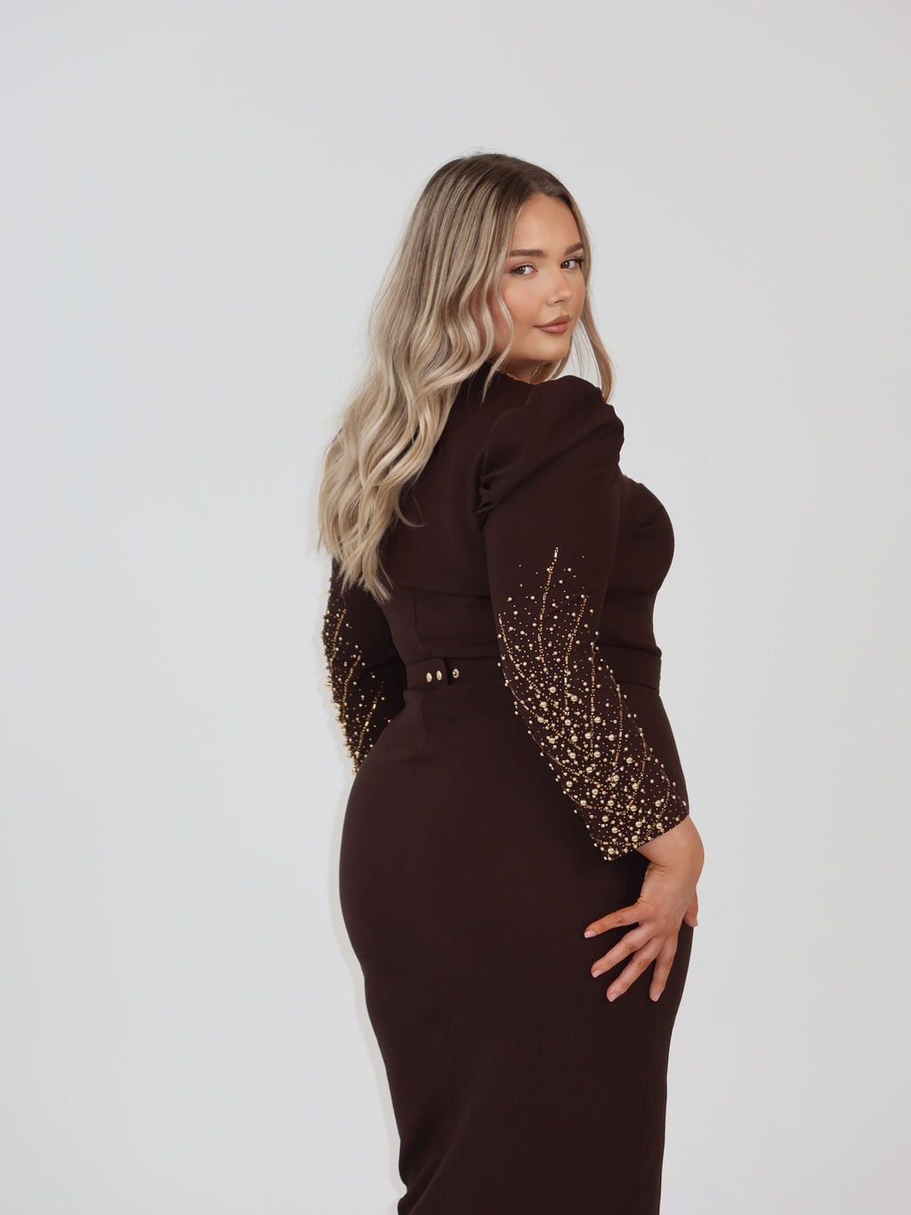 Midnight Ember Sculpt Dress