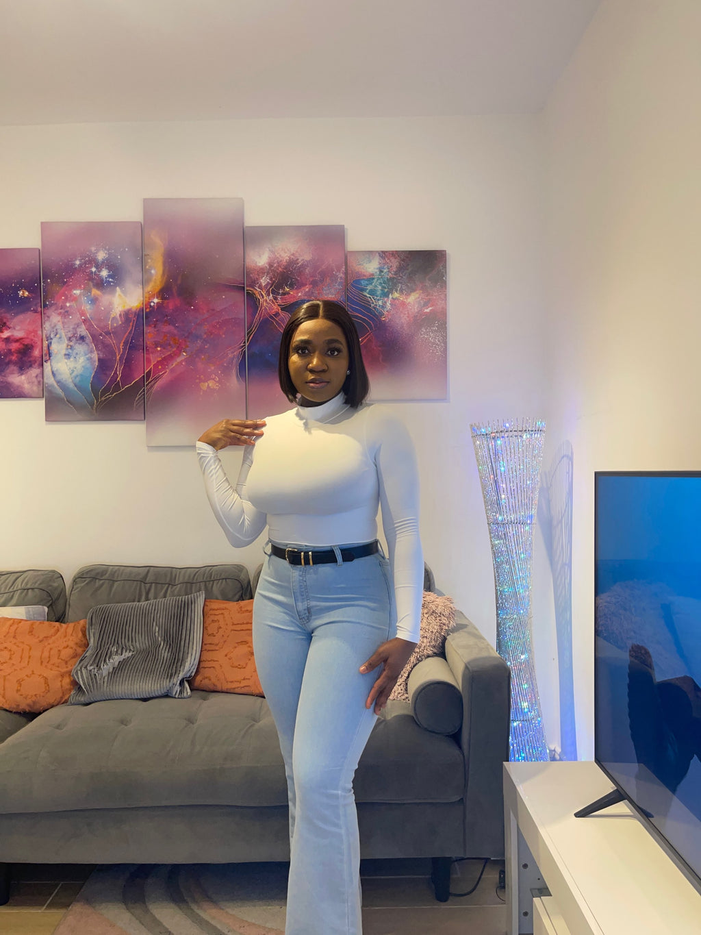 Long Sleeve Turtle Neck Bodysuit