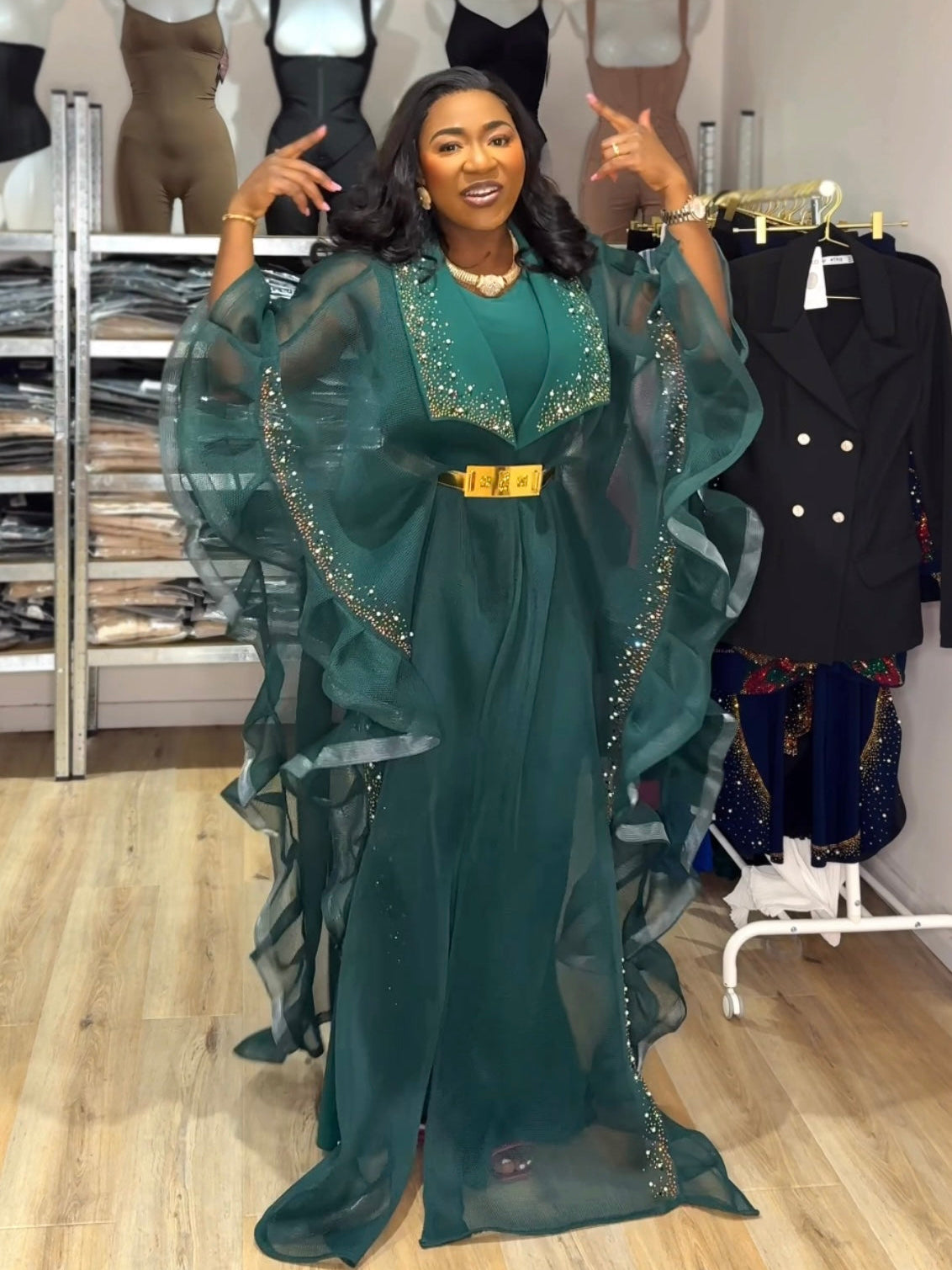Emerald Breeze Couture