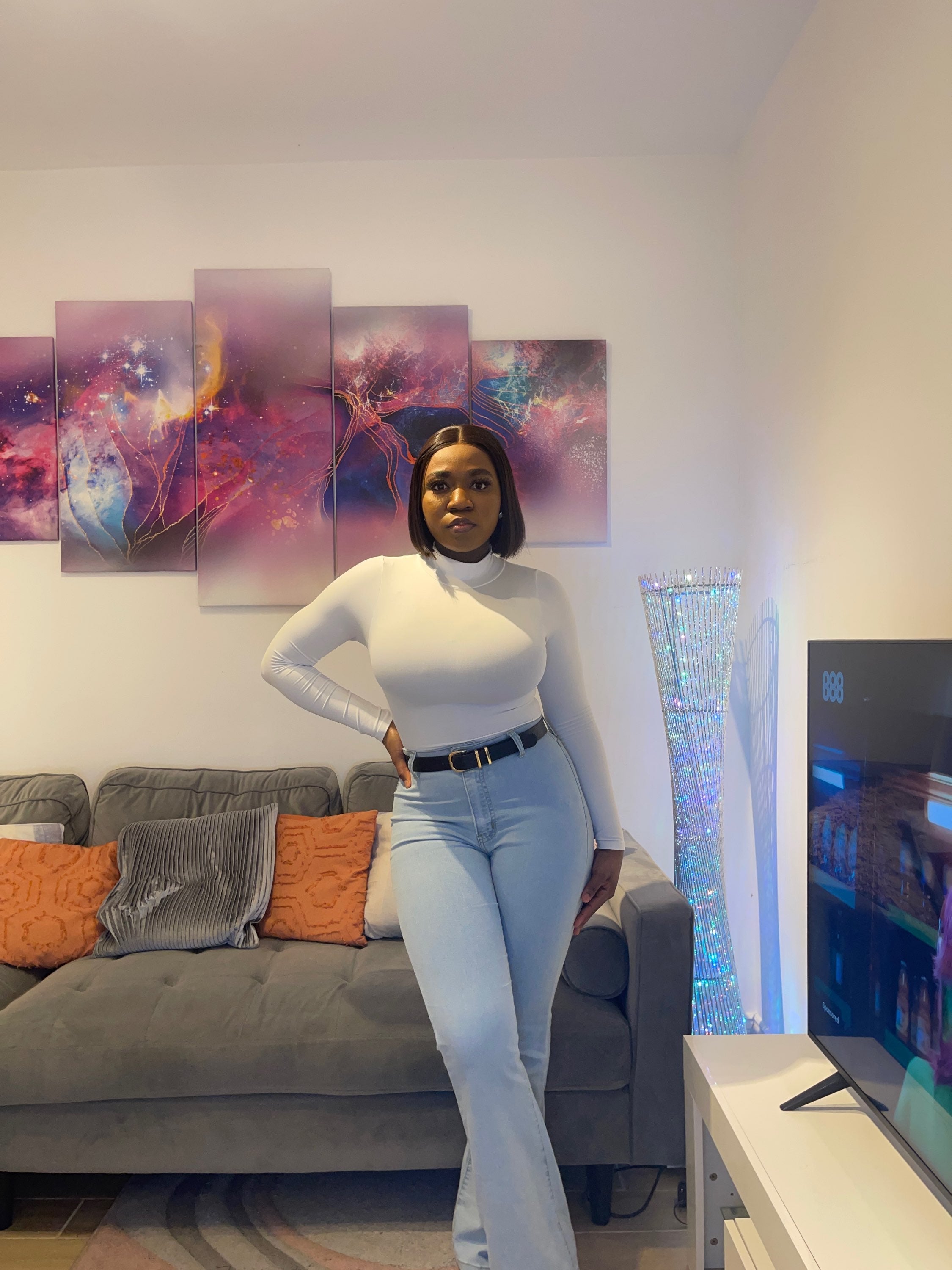 Long Sleeve Turtle Neck Bodysuit