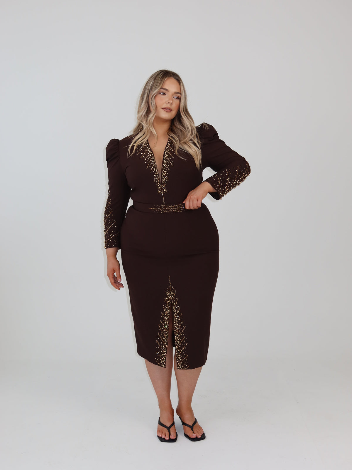 Midnight Ember Sculpt Dress