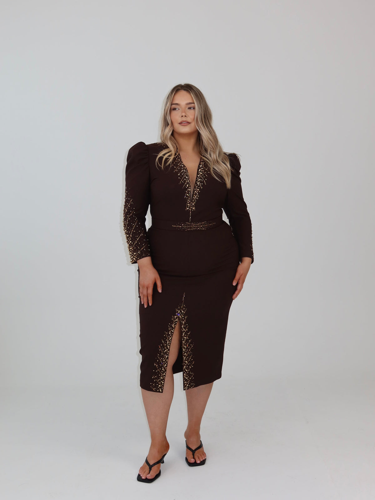 Midnight Ember Sculpt Dress