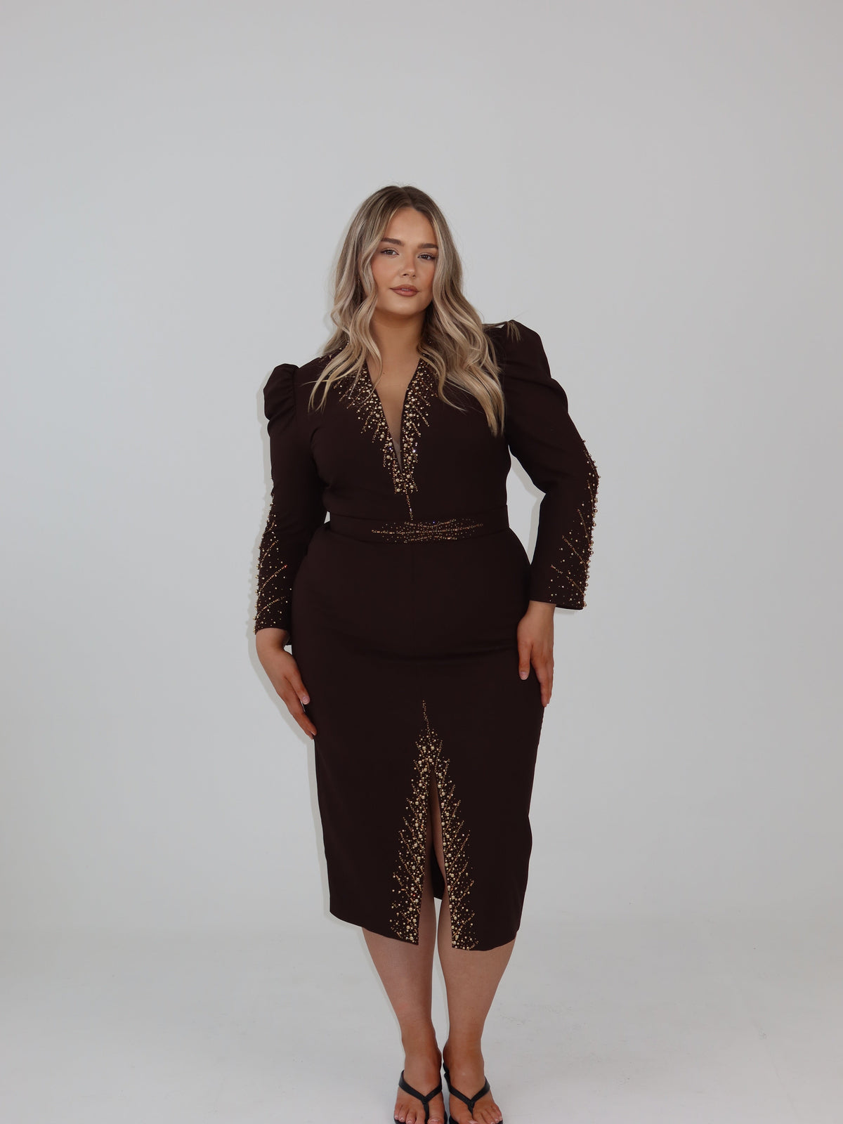 Midnight Ember Sculpt Dress
