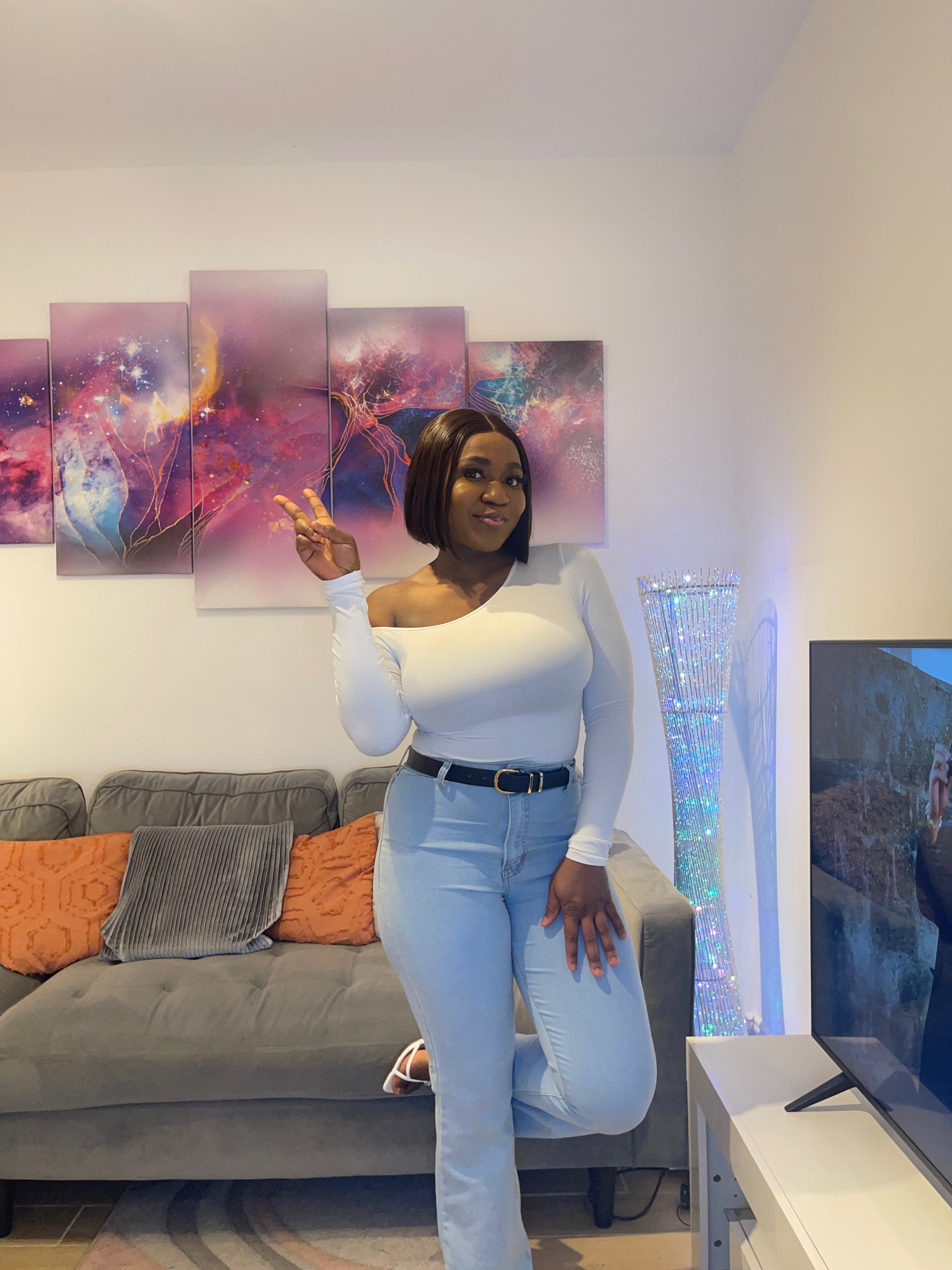 Long Sleeve Offshoulder Bodysuit