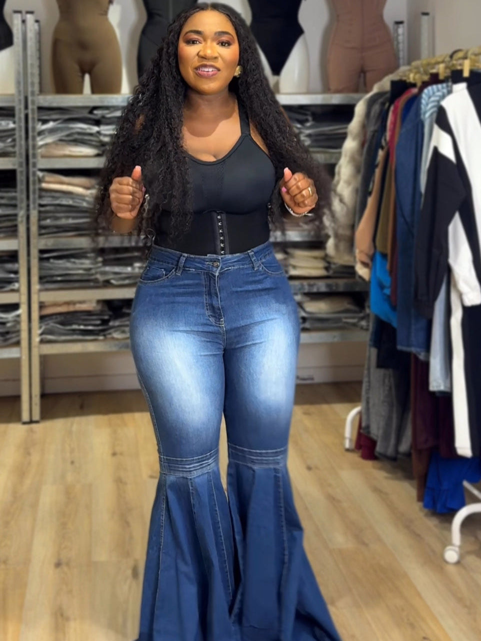 Drama girl flare jeans