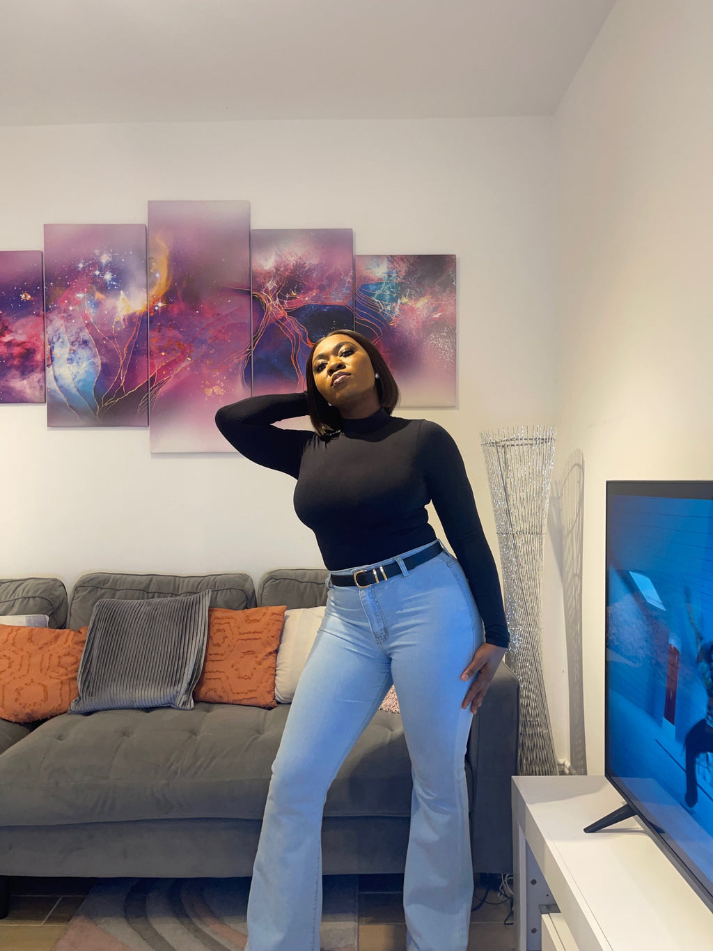 Long Sleeve Turtle Neck Bodysuit
