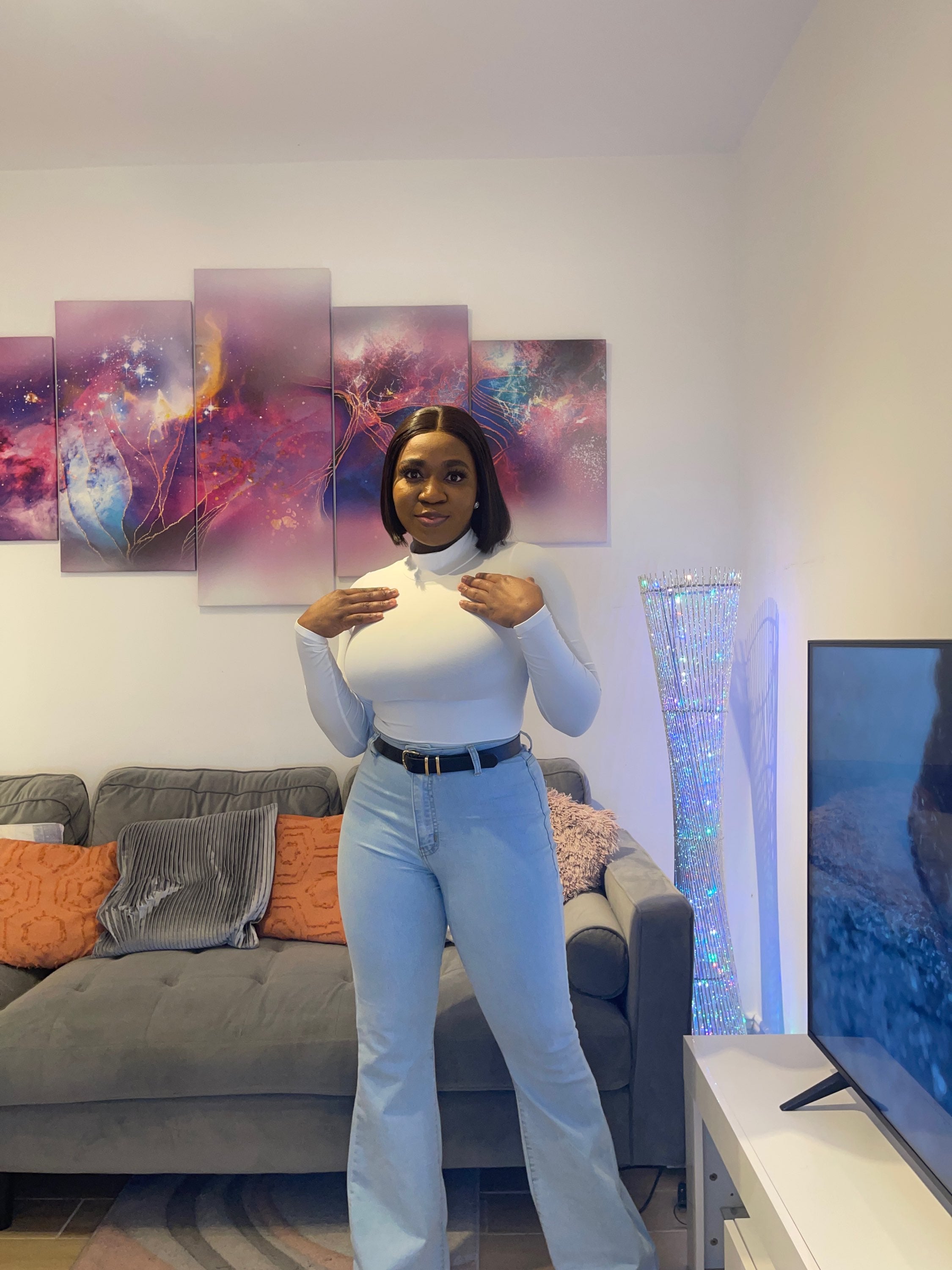Long Sleeve Turtle Neck Bodysuit