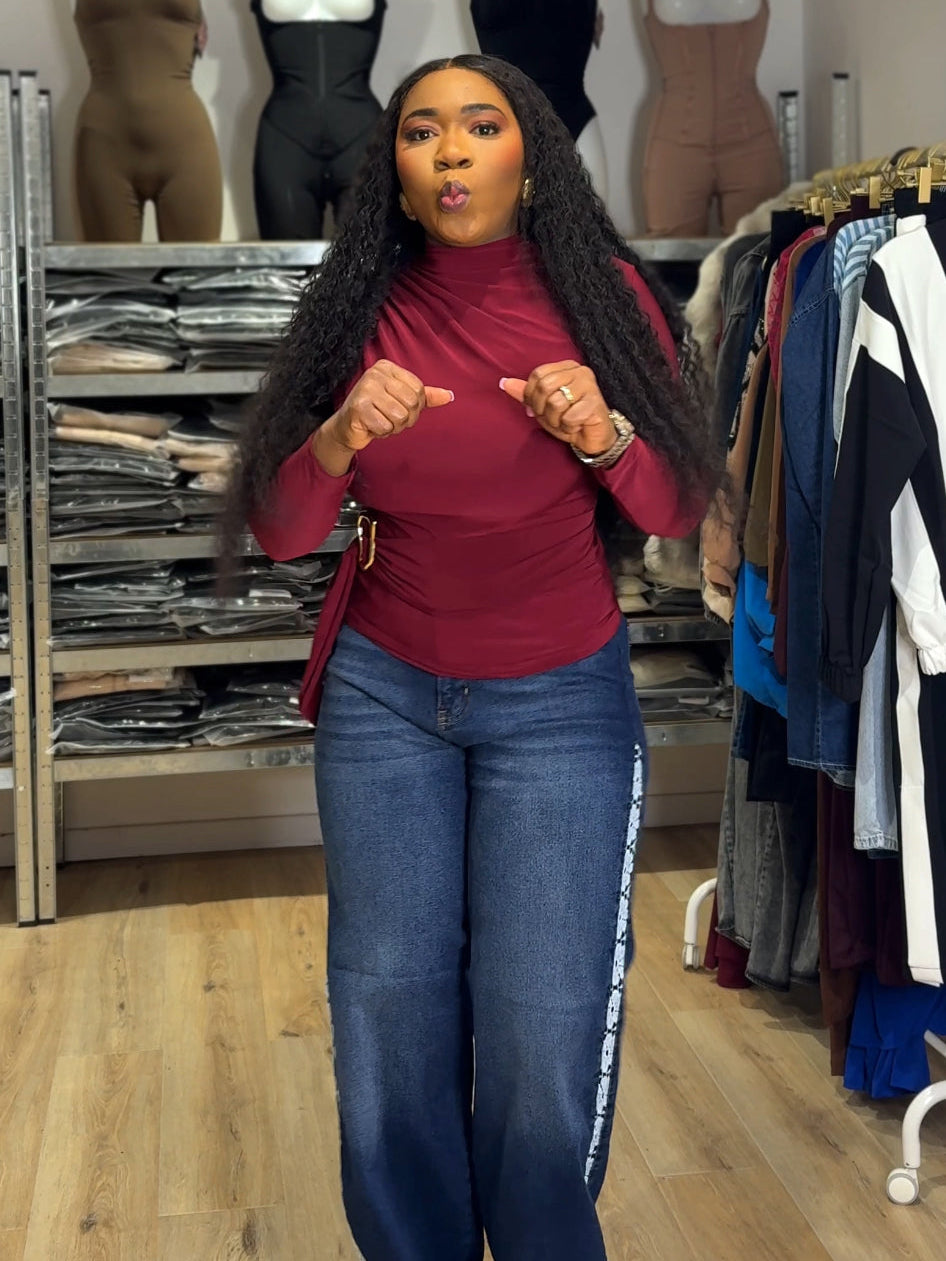 Side charm Jeans