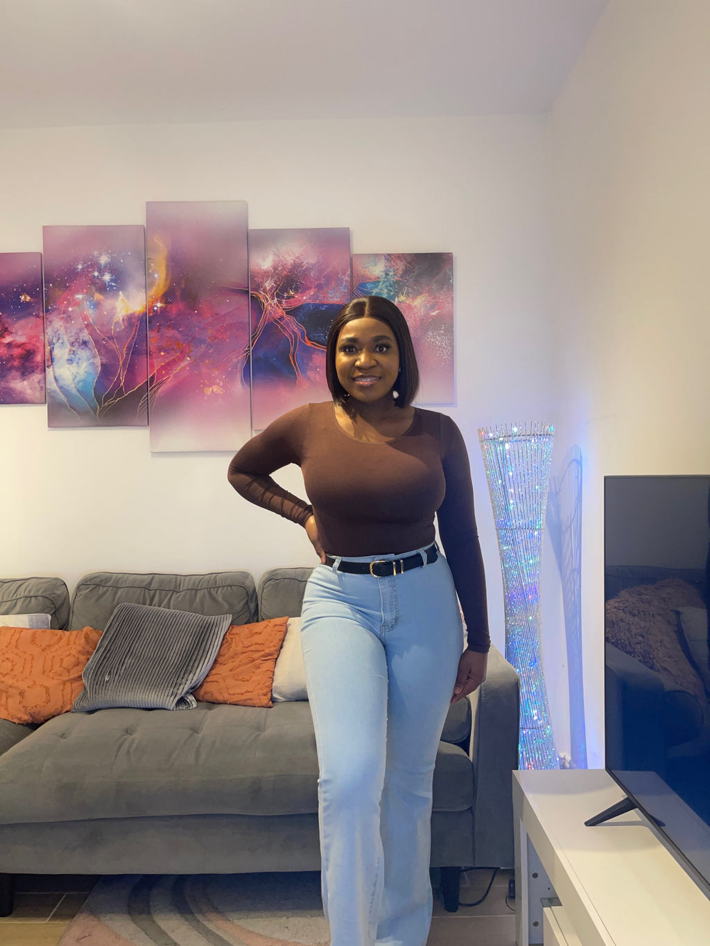 Round Neck Long Sleeve Bodysuit