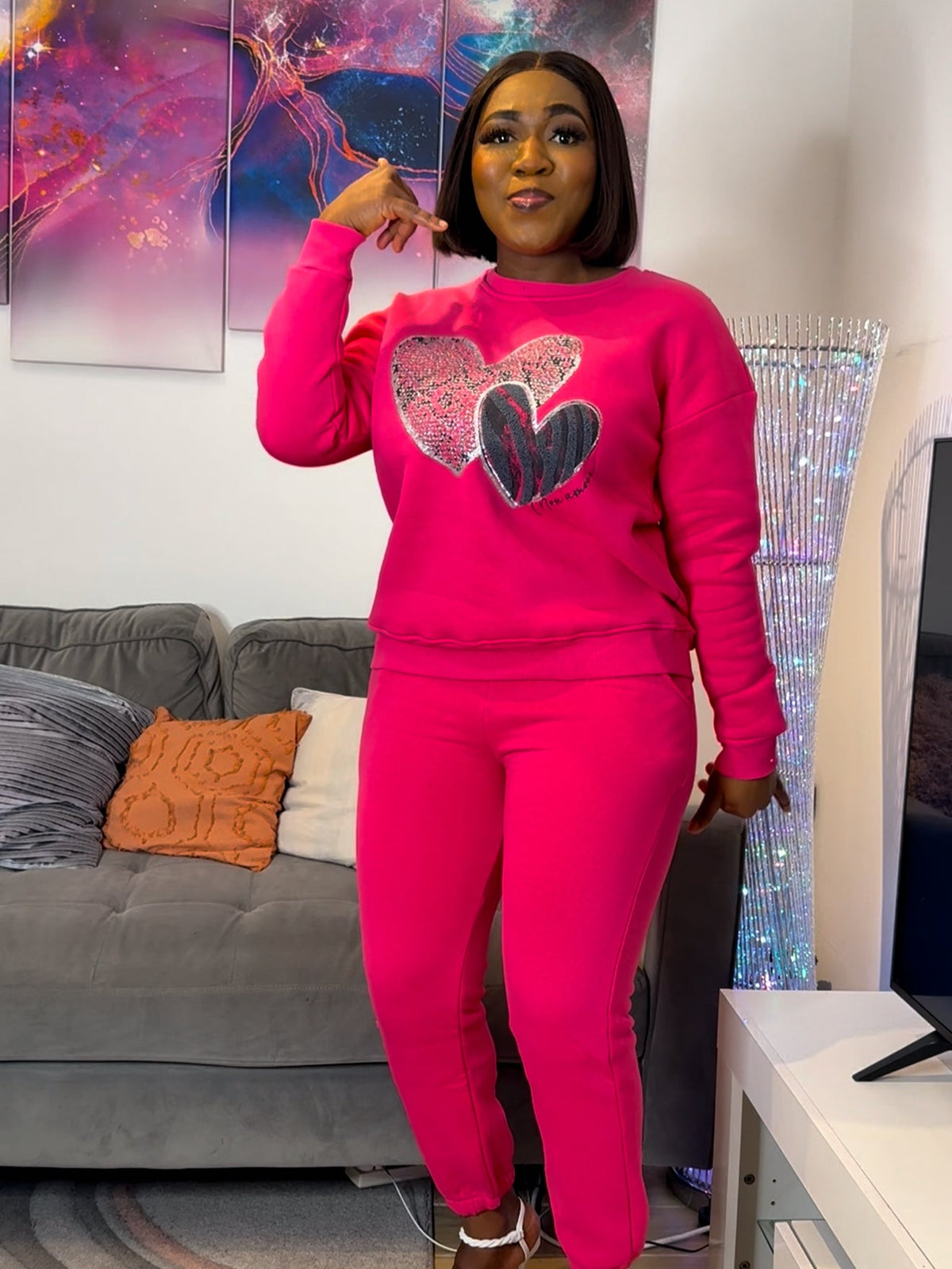 2pcs Sweatshirt & Joggers