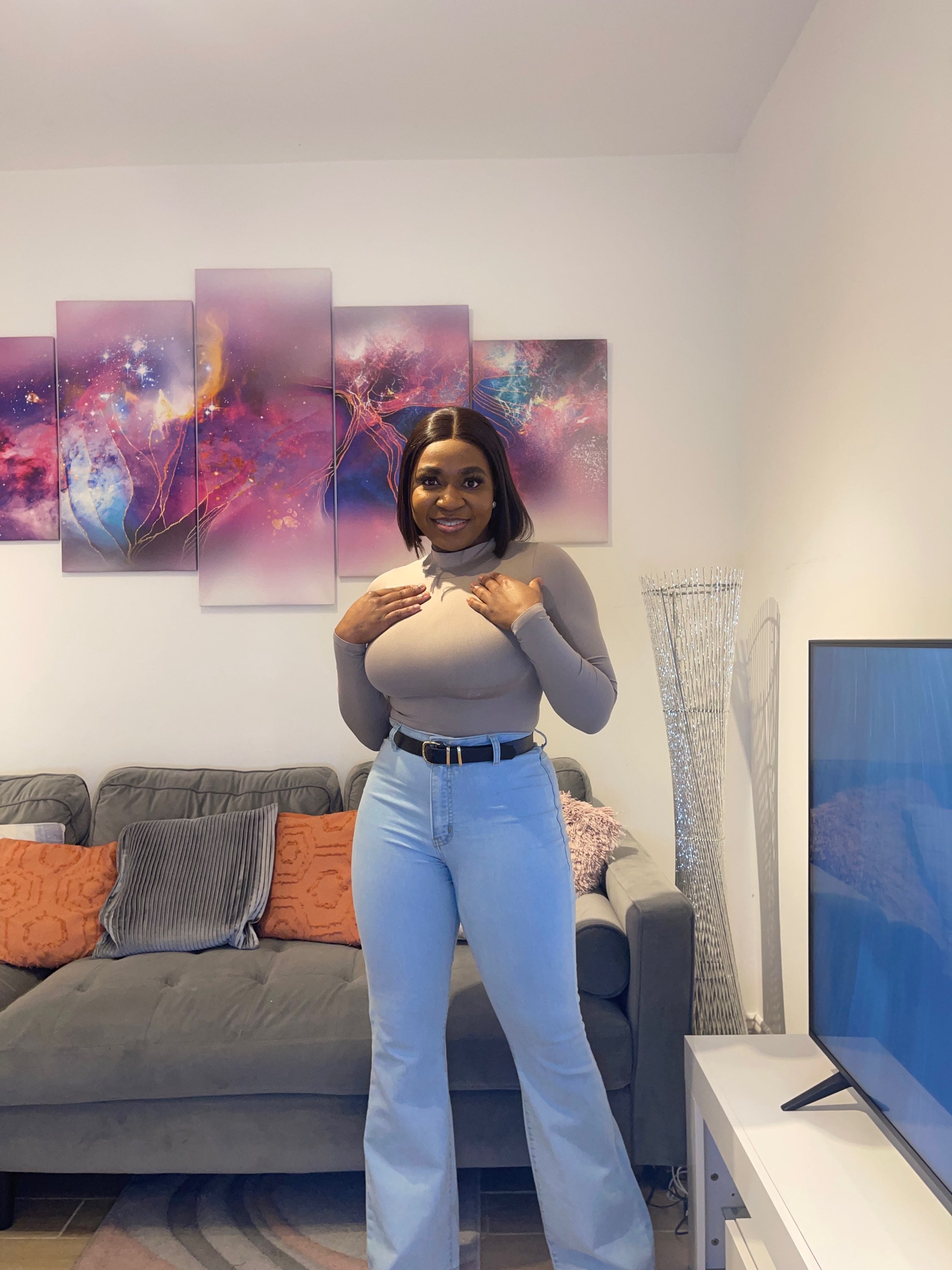 Long Sleeve Turtle Neck Bodysuit
