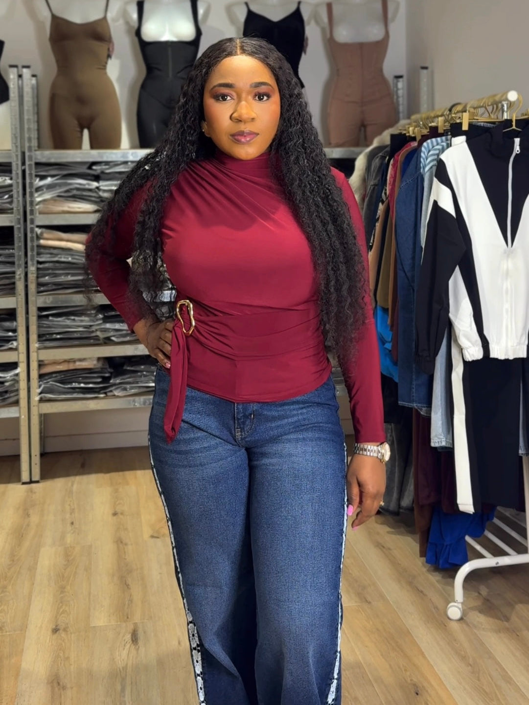 Side charm Jeans