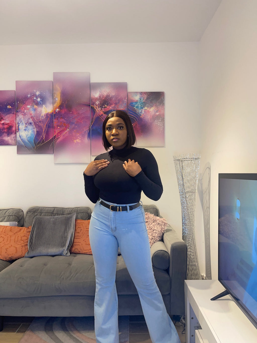 Long Sleeve Turtle Neck Bodysuit