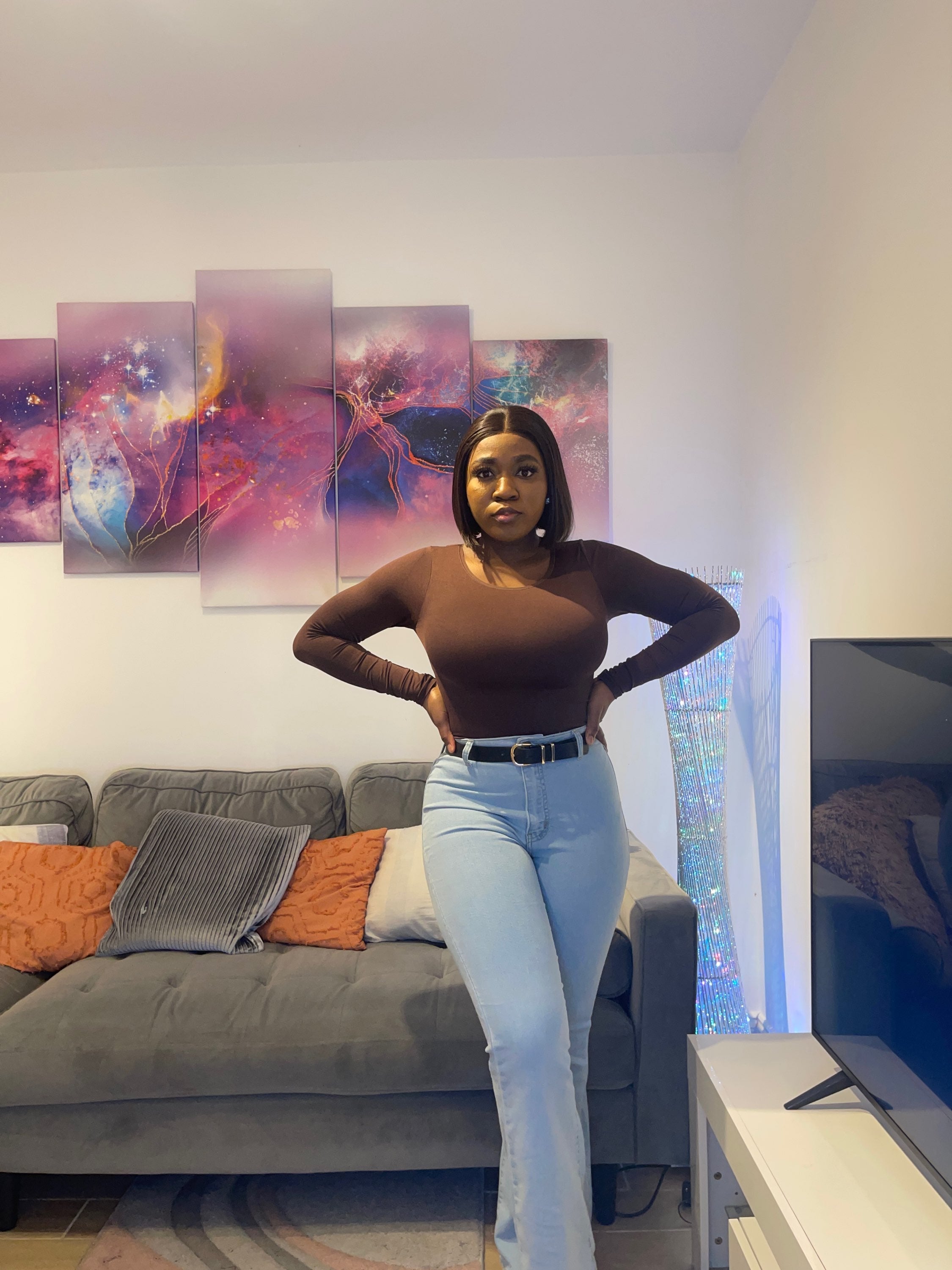 Round Neck Long Sleeve Bodysuit