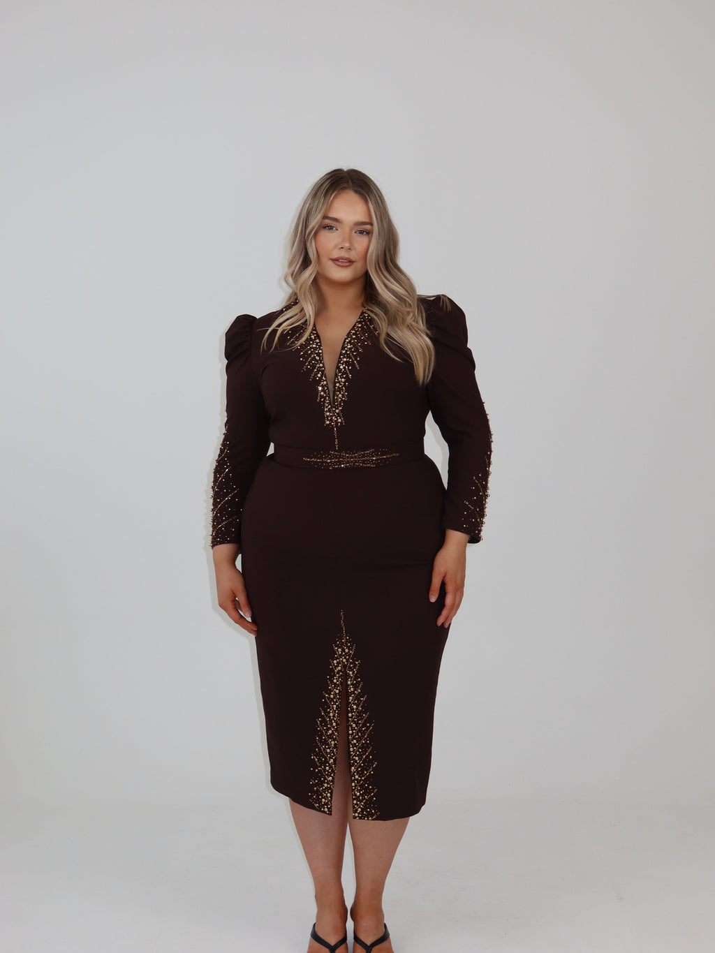 Midnight Ember Sculpt Dress