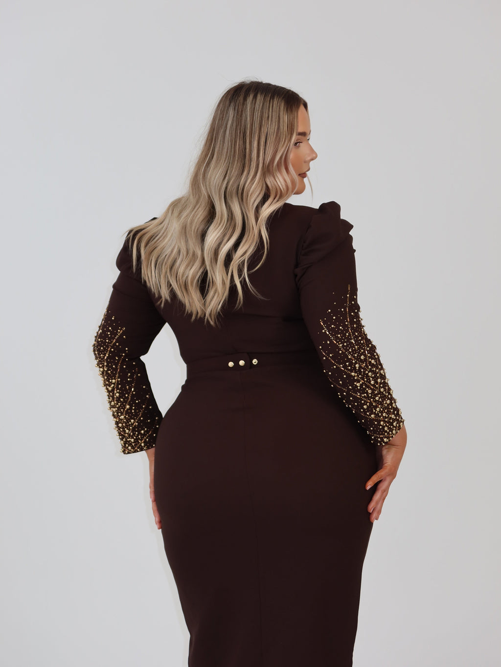 Midnight Ember Sculpt Dress