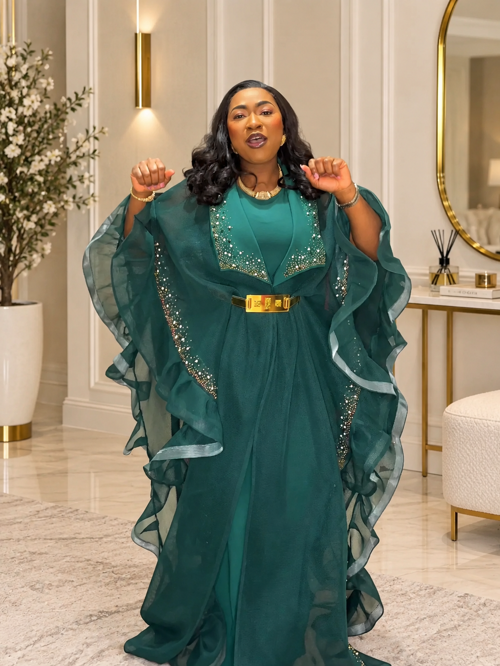 Emerald Breeze Couture