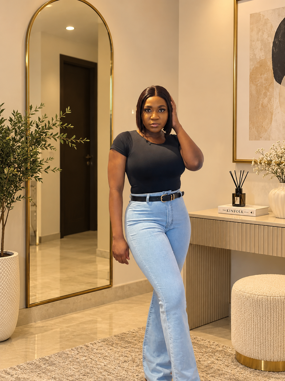 Round Neck Short Sleeve Bodysuit