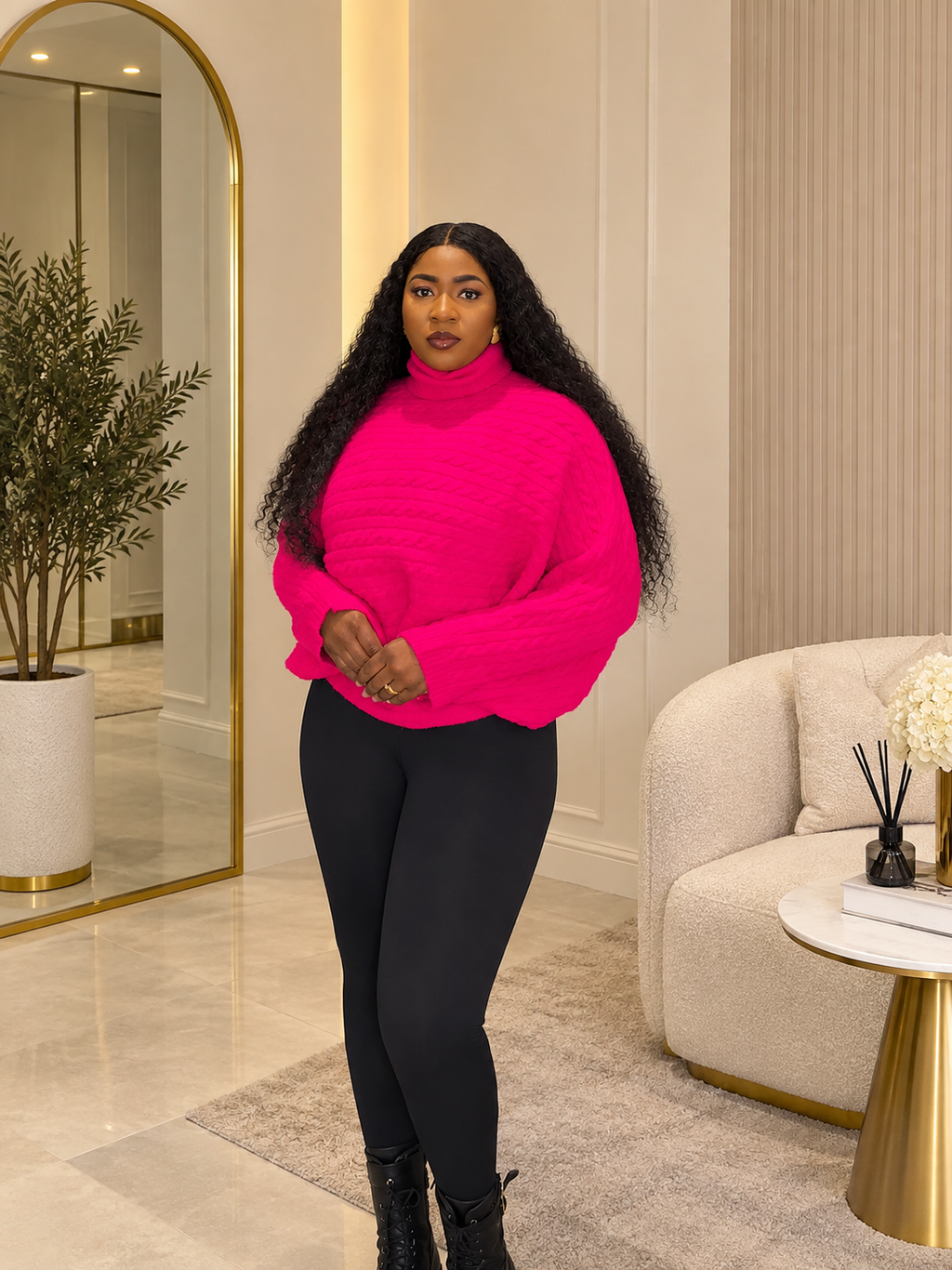 Cotton Candy Pink Sweater