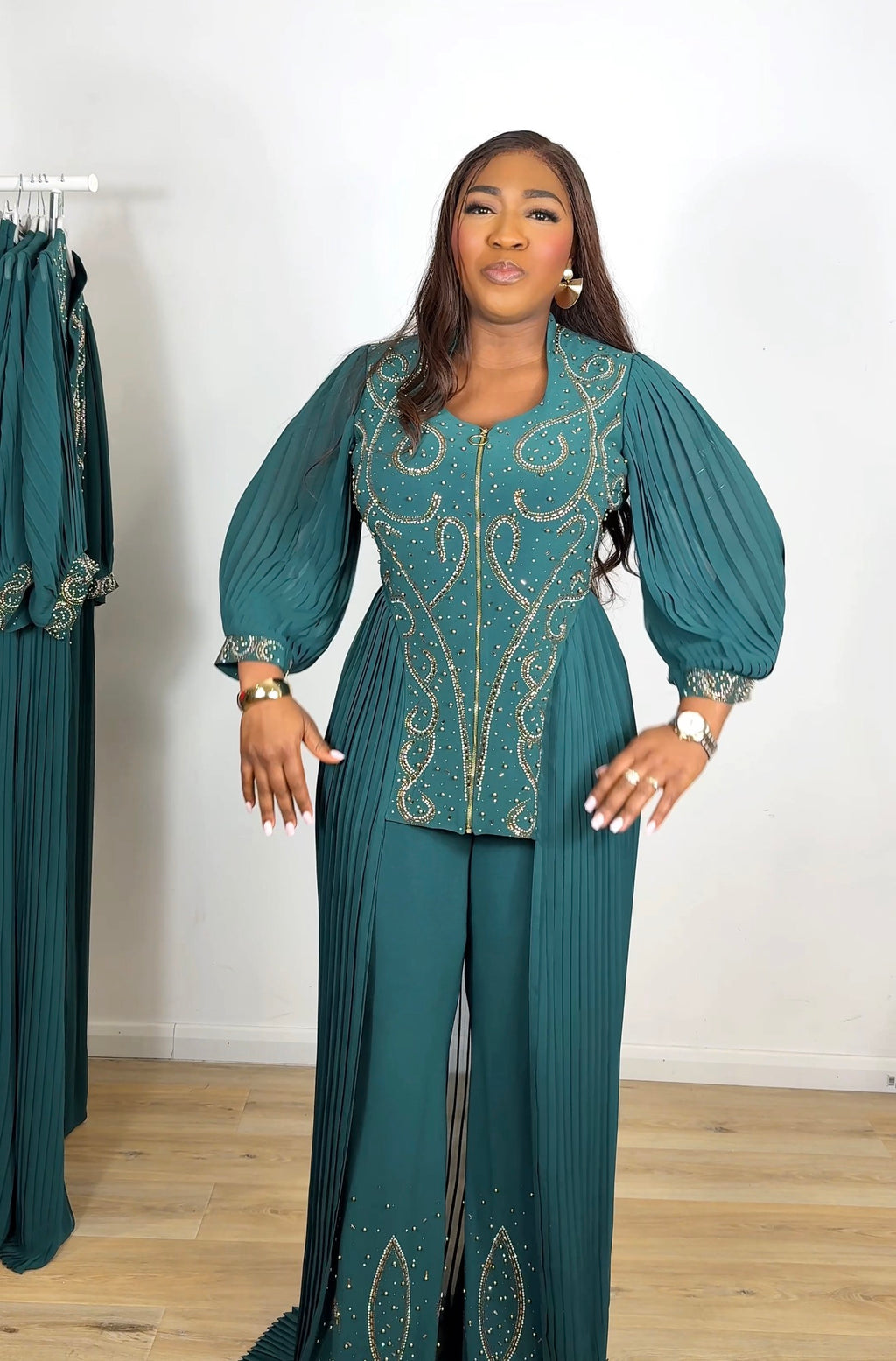 Emerald Dynasty Palazzo Set