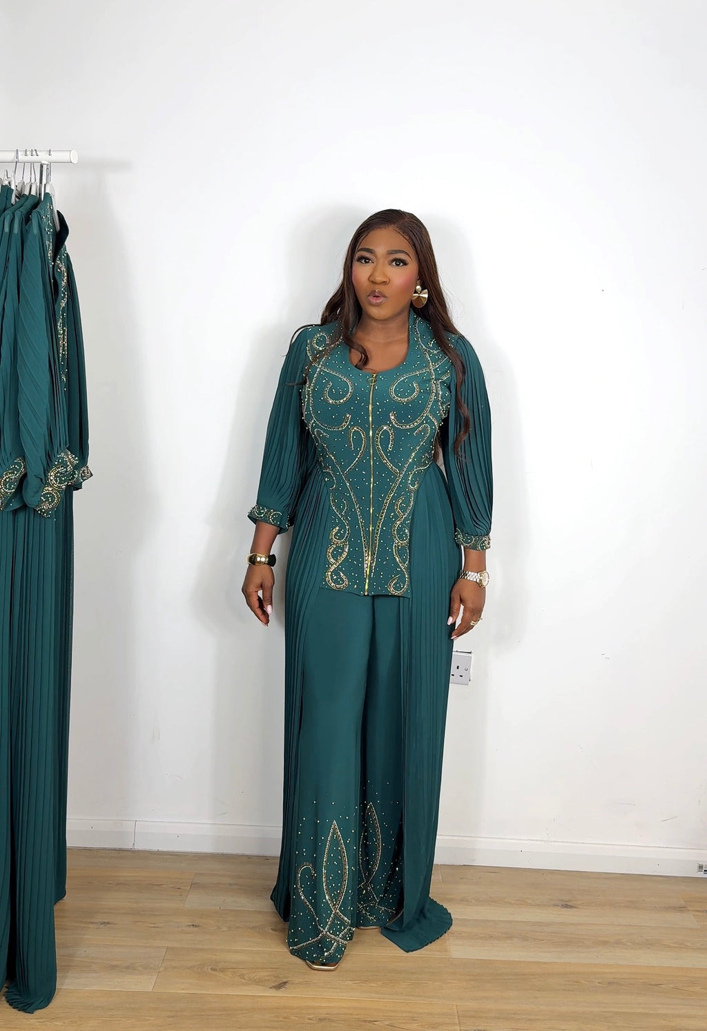Emerald Dynasty Palazzo Set