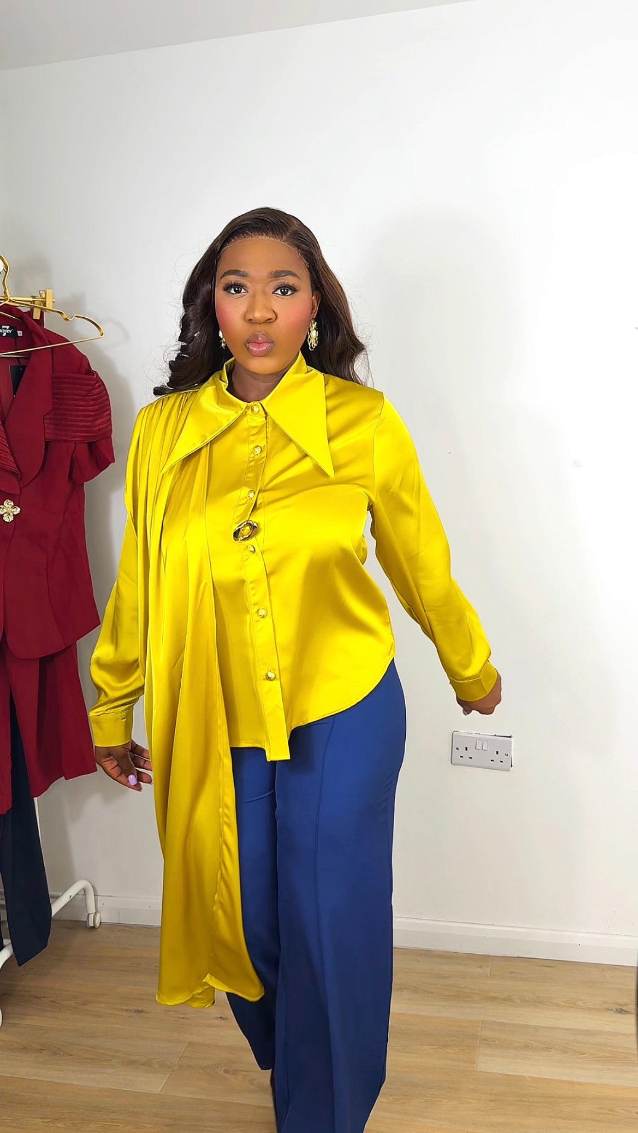 The Signature Drape Blouse